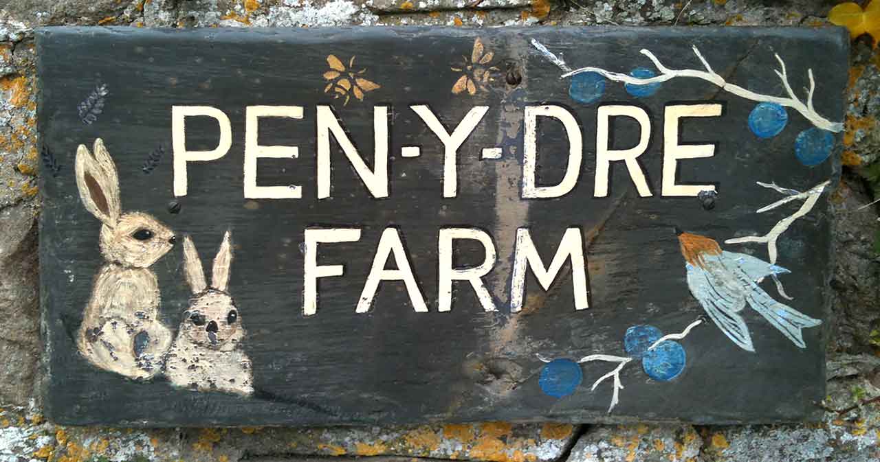 Pen-y-Dre Farm Sign